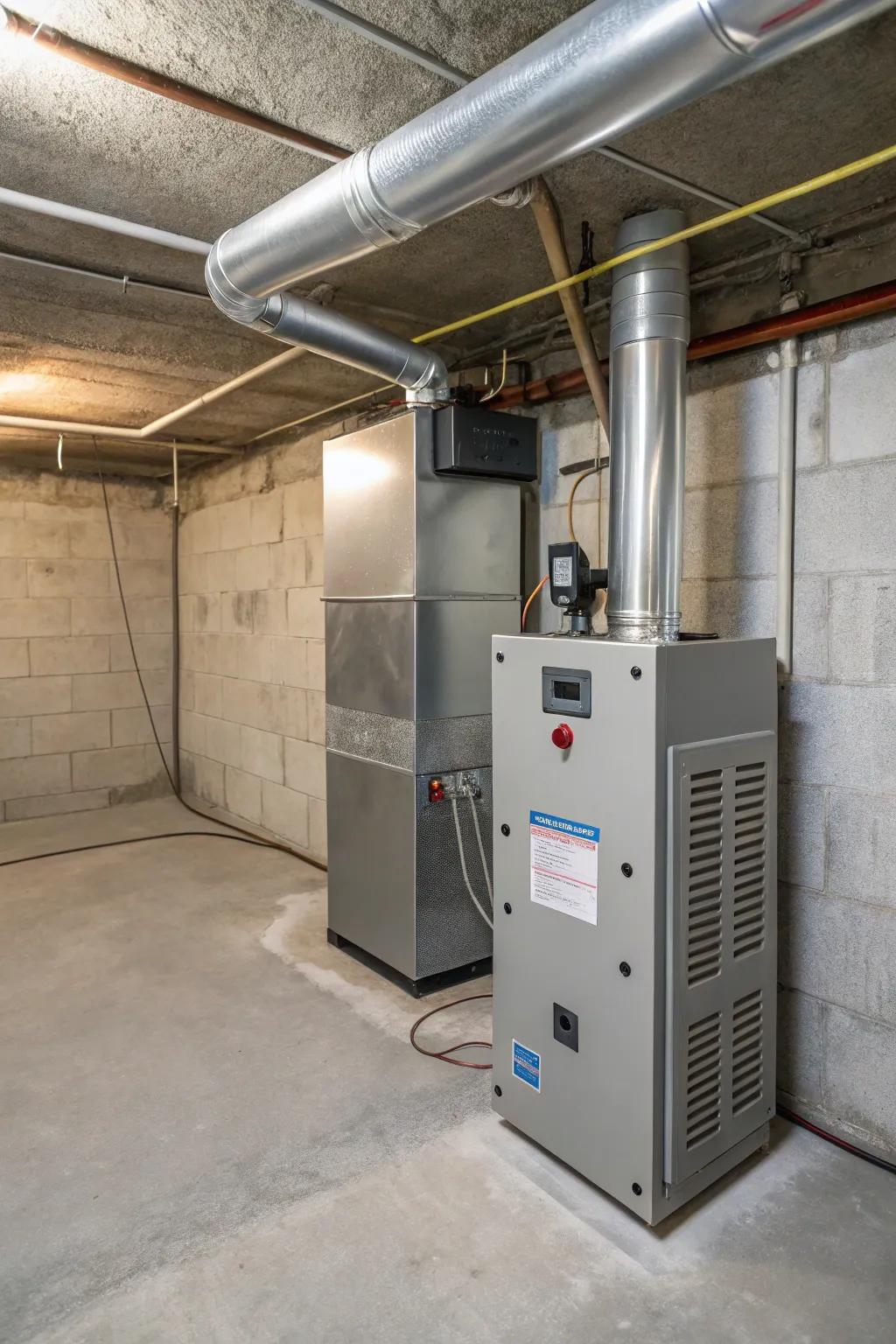 Powered air units are very effective at managing the air quality in your basement.