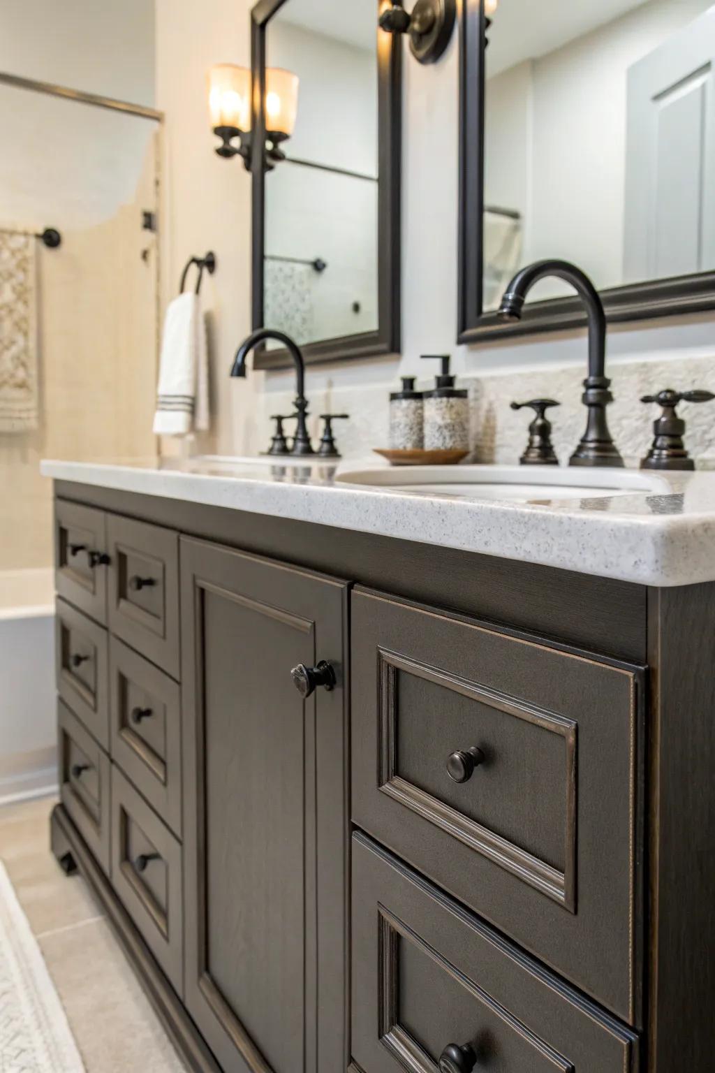 Themed hardware brings your bathroom's design together seamlessly.