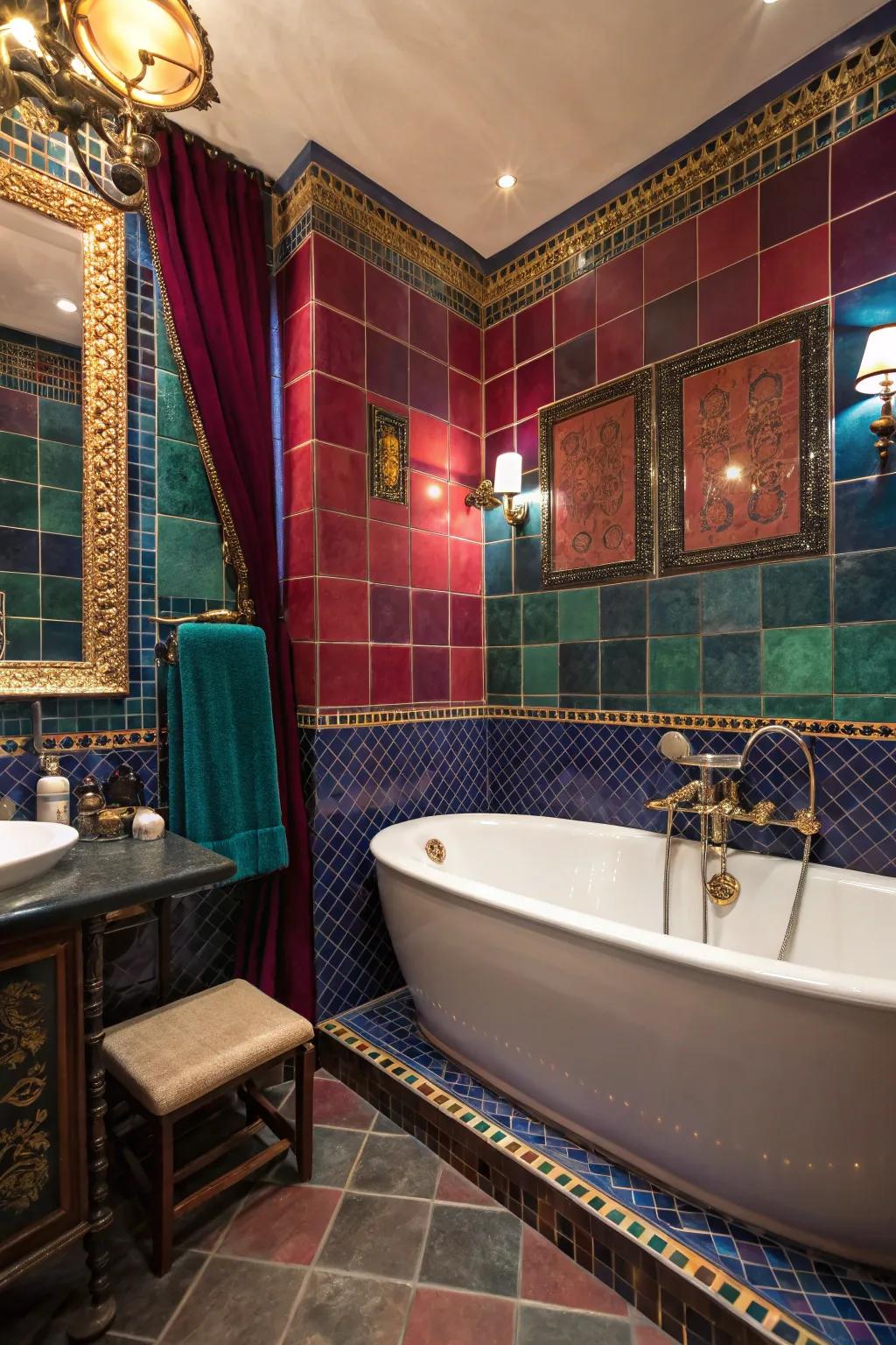Rich and lavish using vibrant-colored gem inspirations