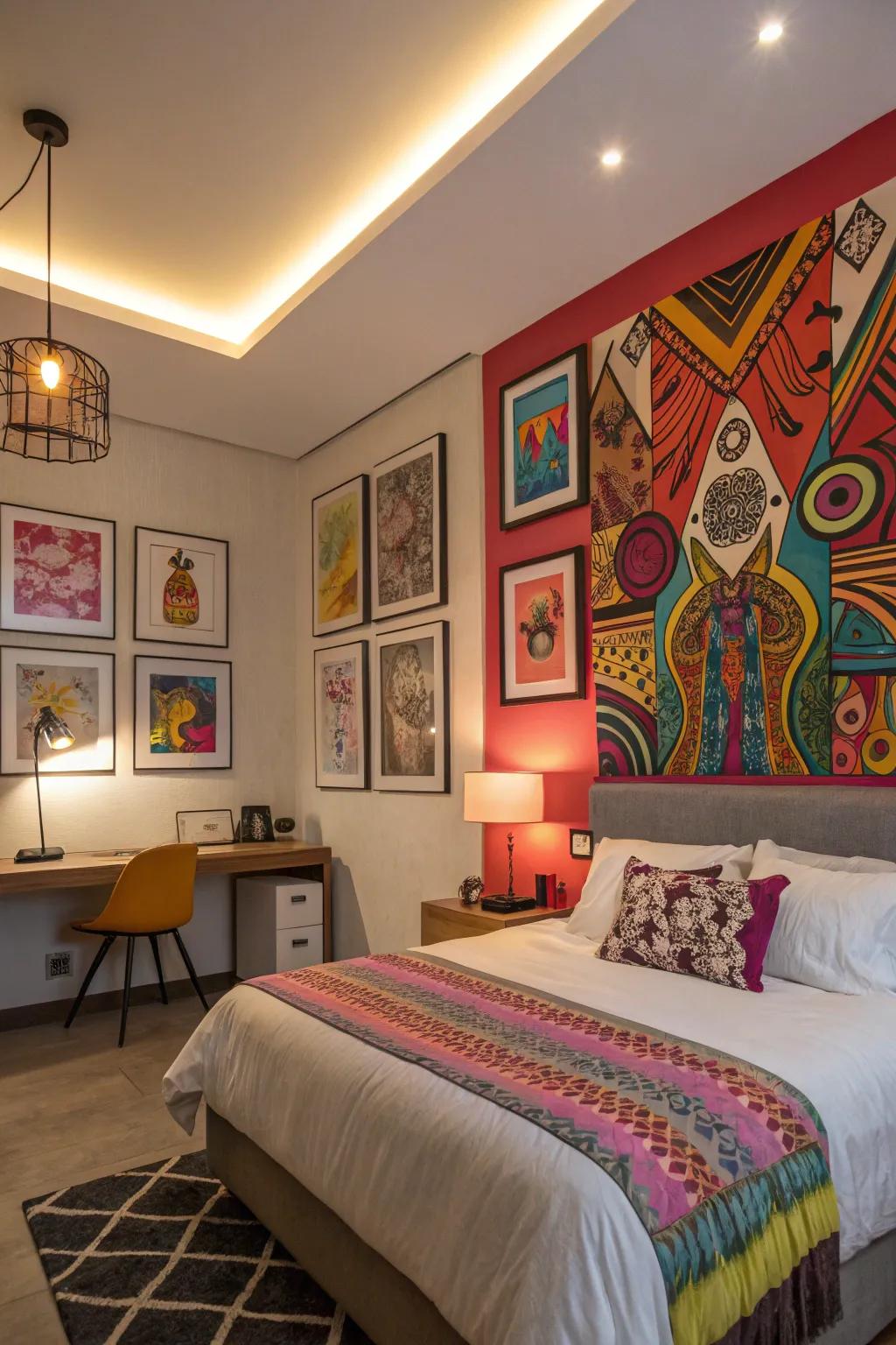 Strong coloring refreshes and brightens your personal space.
