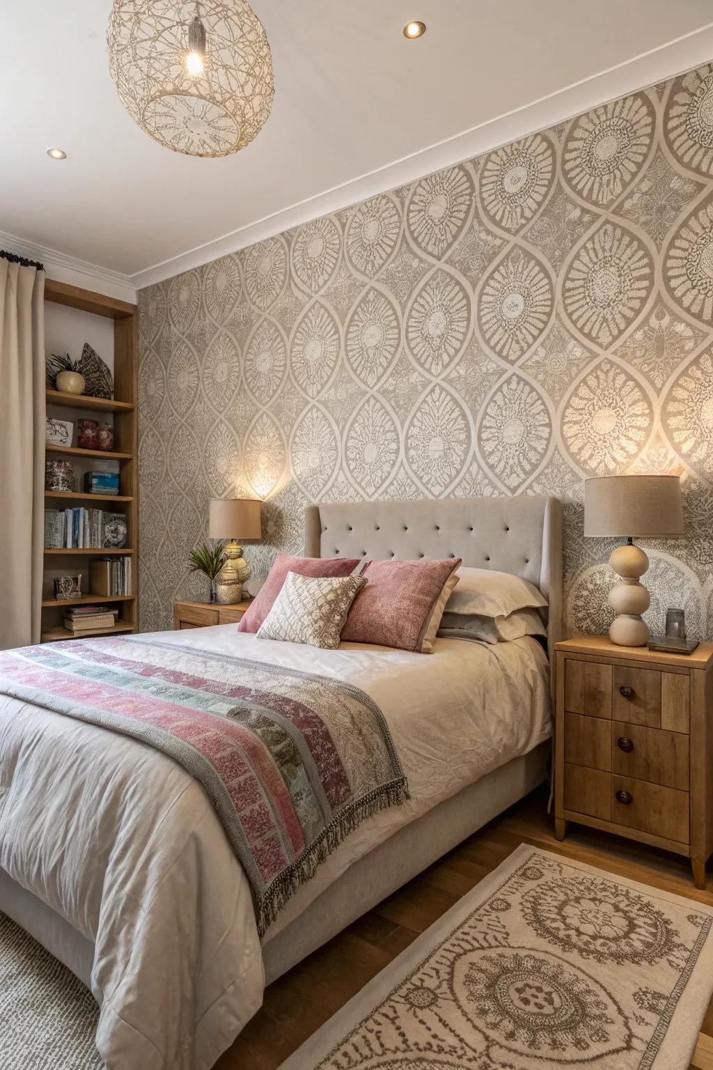 Stratified textures enhance solace and coziness.