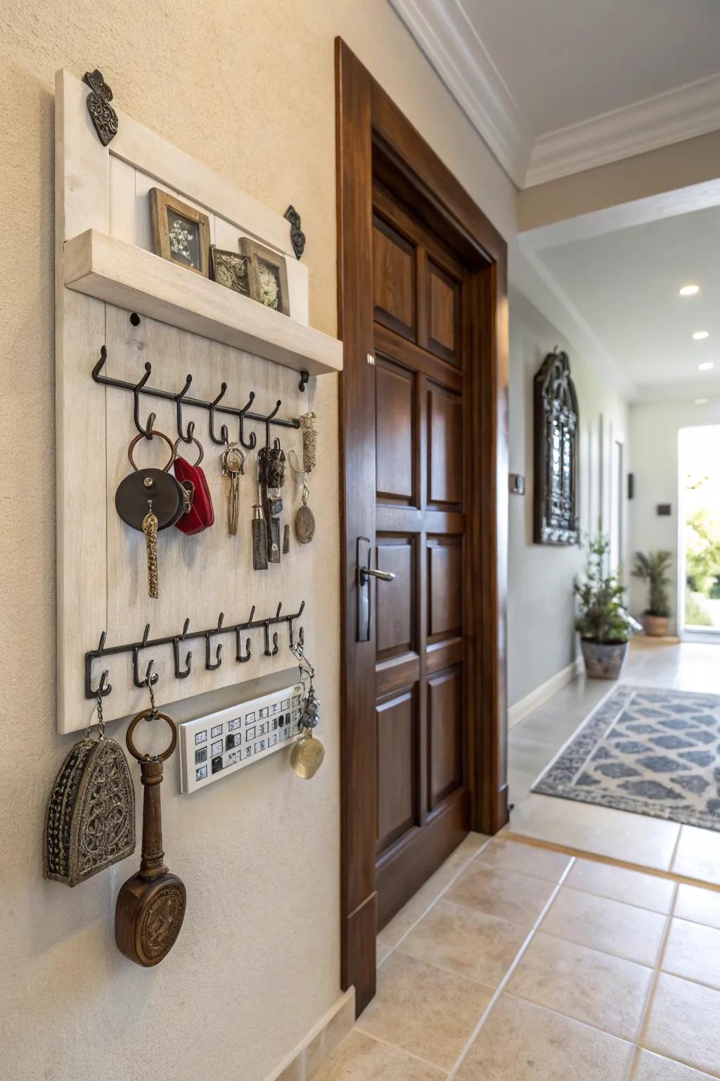 Refined key hangers are both useful and decorative, excellent for every home.