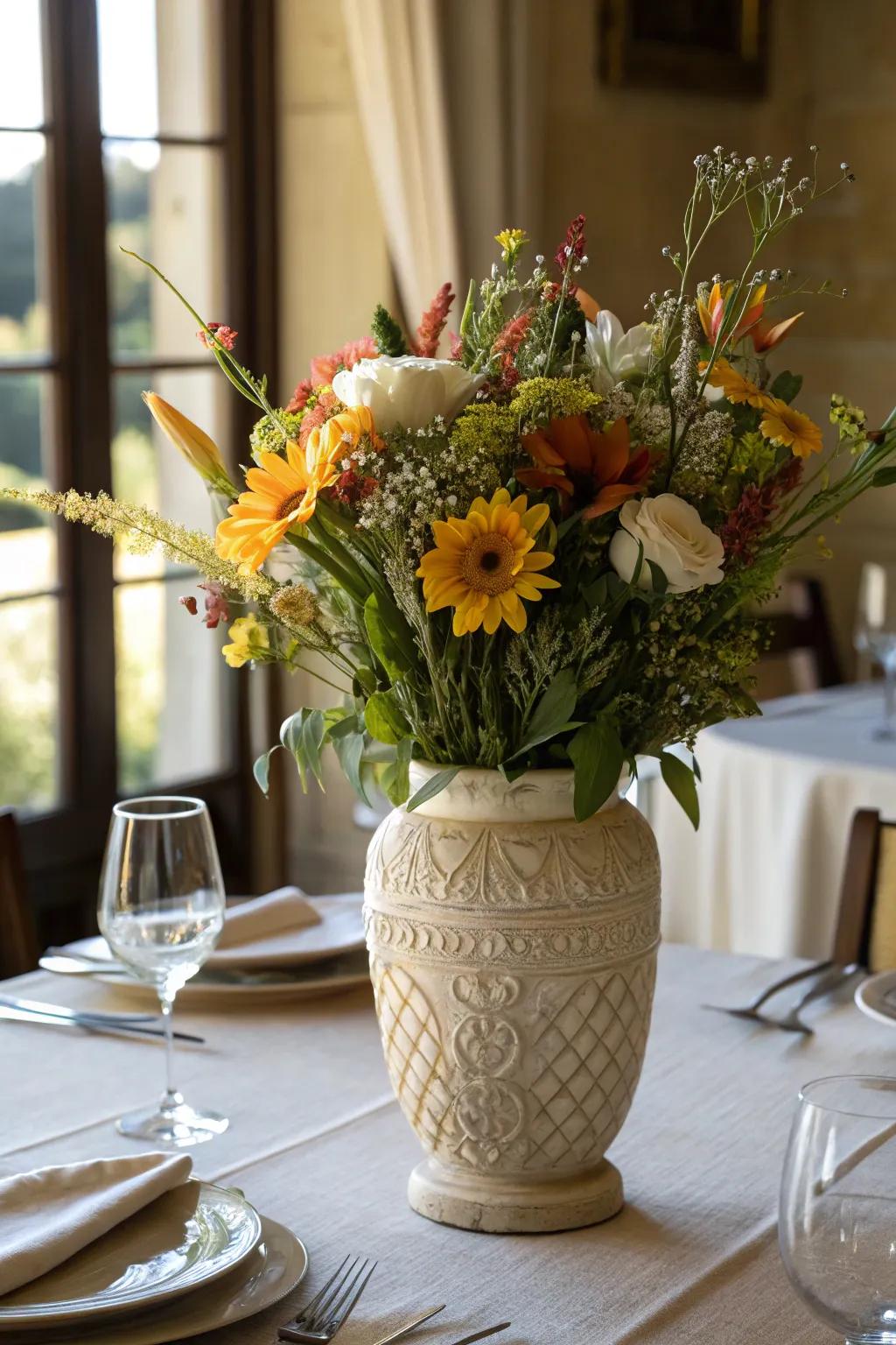 An elegant amphora is a timeless addition to every home decor.