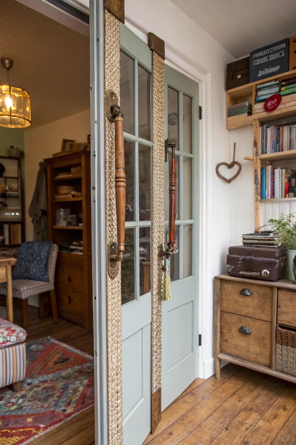 Made-to-order DIY accents offer endless creative possibilities for bifold doors.