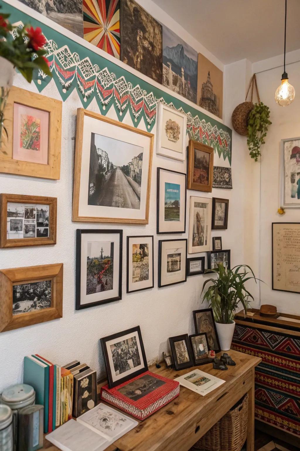 A tailored gallery wall shares your unique story.