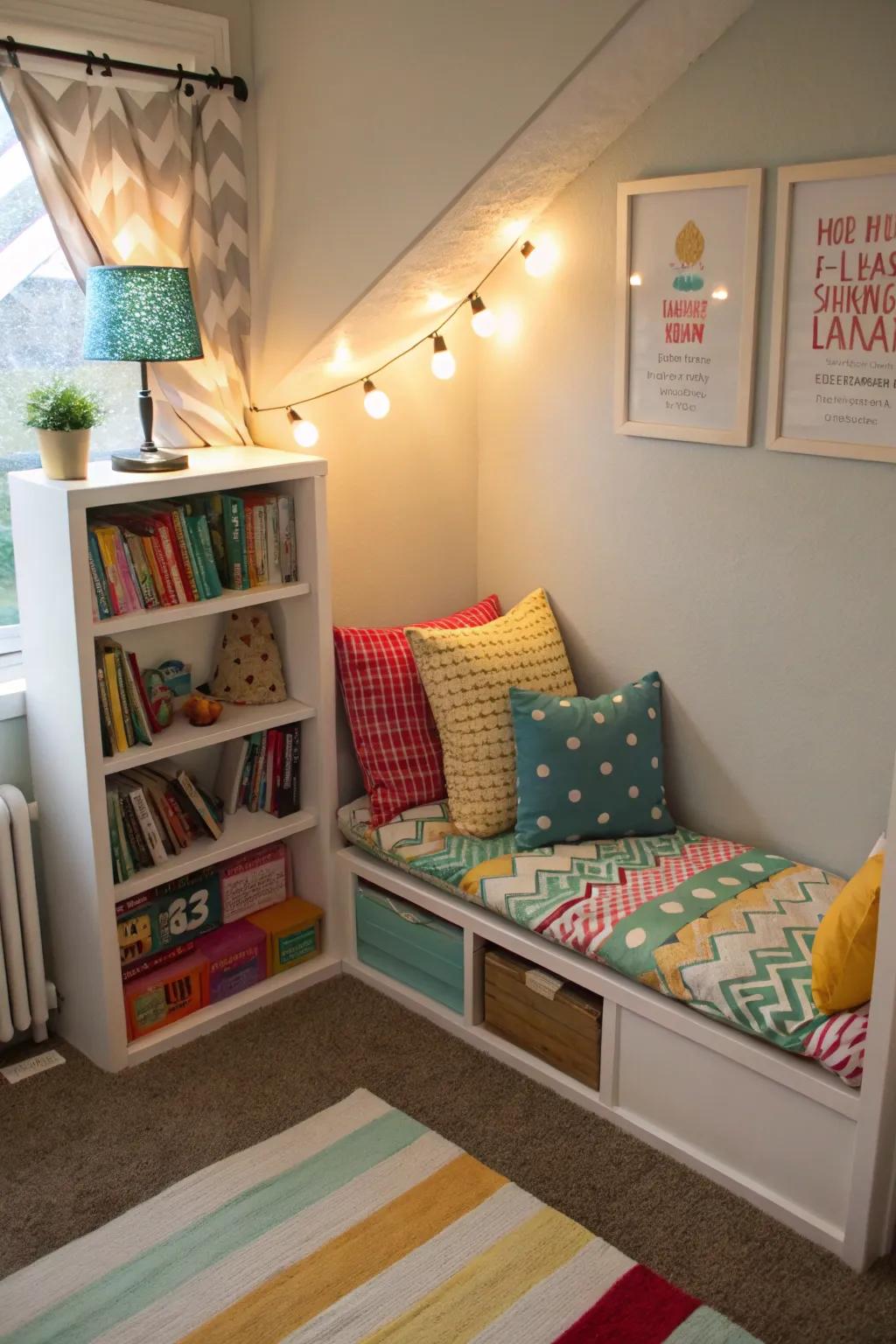 A reading sanctuary cultivates a love for books and provides a quiet escape.