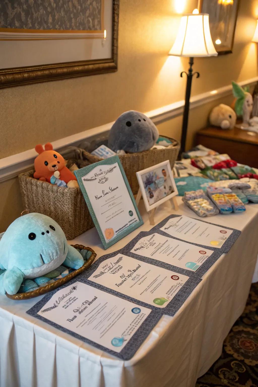 An adoption spot that entices children to nurture their own sea companion.
