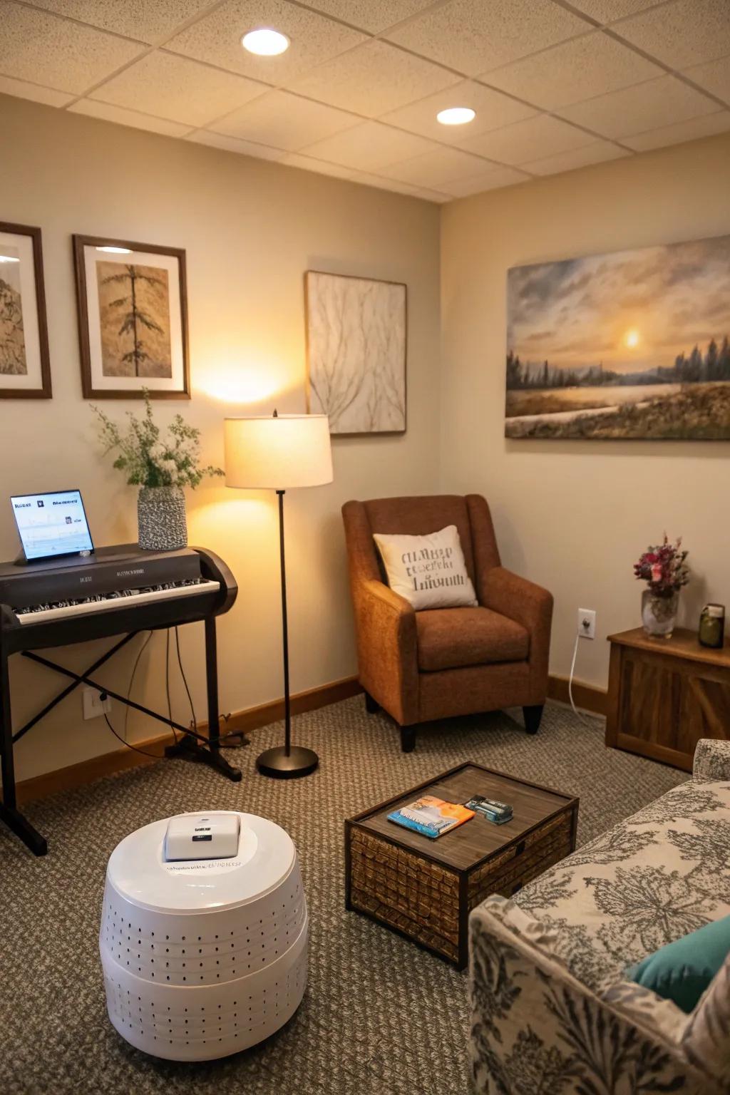 Soundscapes establish a peaceful ambiance.