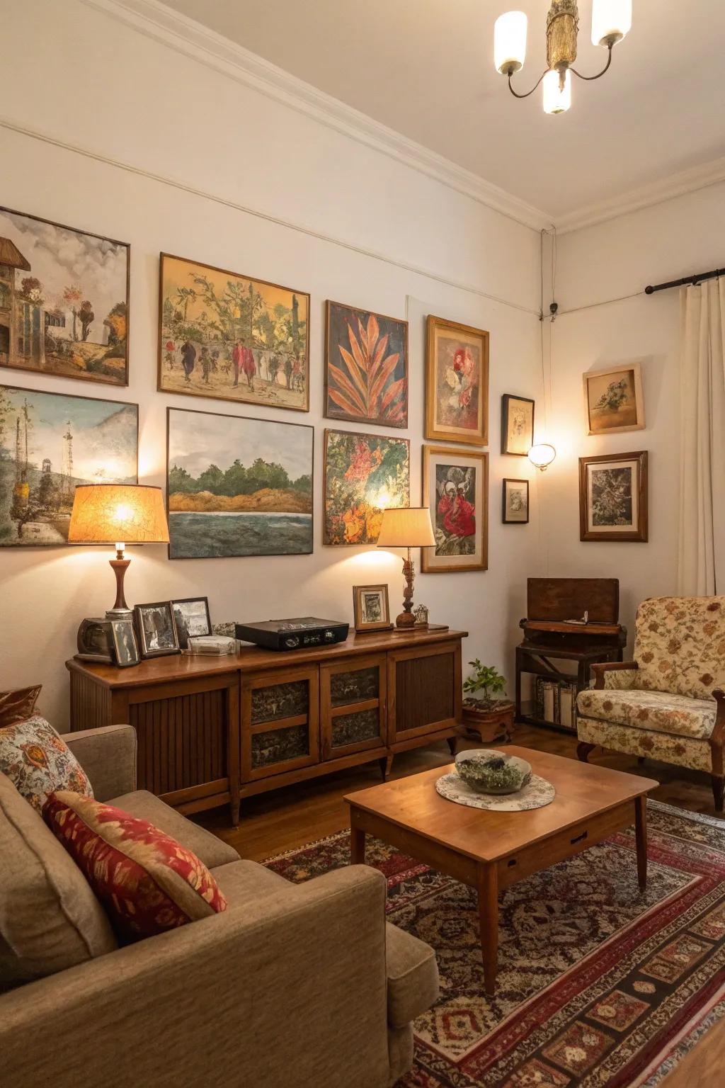 Pre-owned art offers unique discoveries and budget-friendly decor.