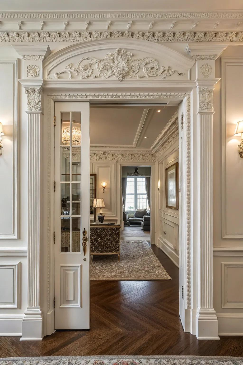 Paneling enhances classic trims beautifully.