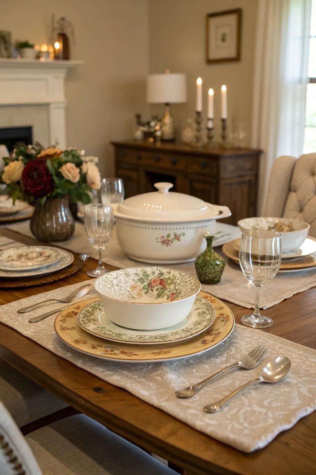 Personal touches make the table uniquely yours.