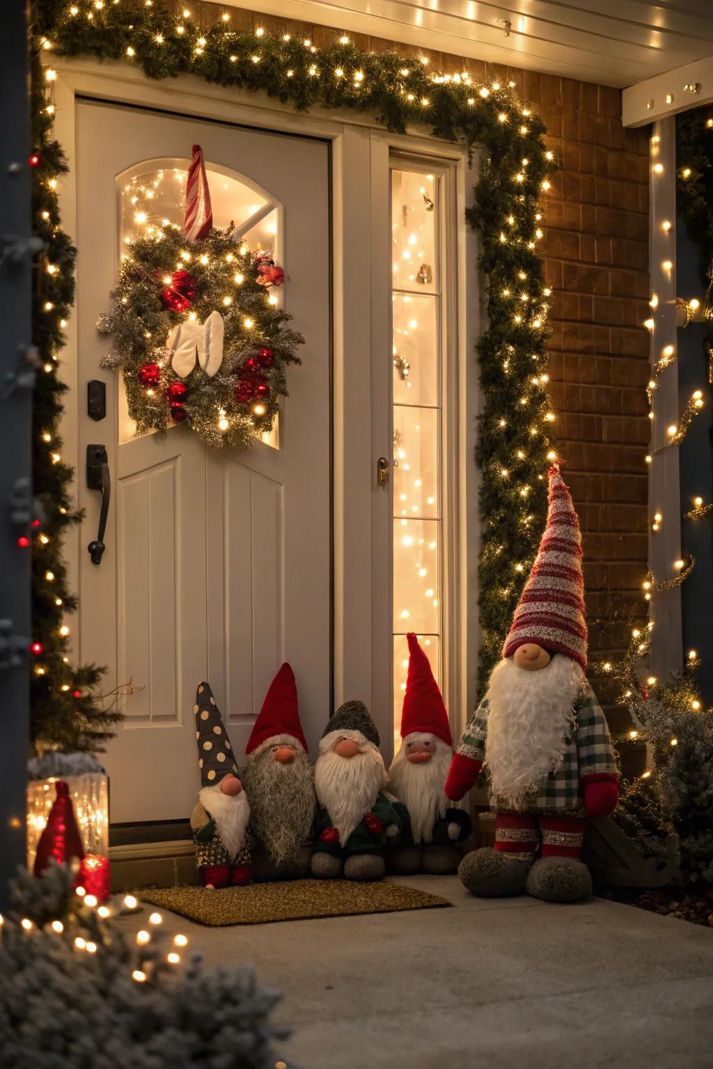 Sprites gather to spread holiday cheer in this playful setup.