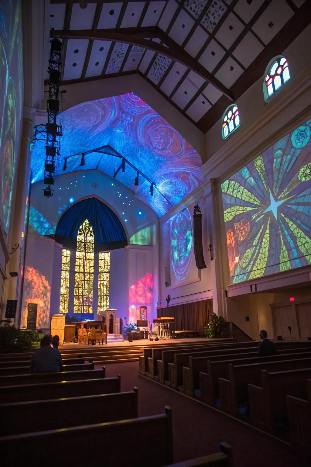 Advanced projection transforms surfaces into lively visual experiences.