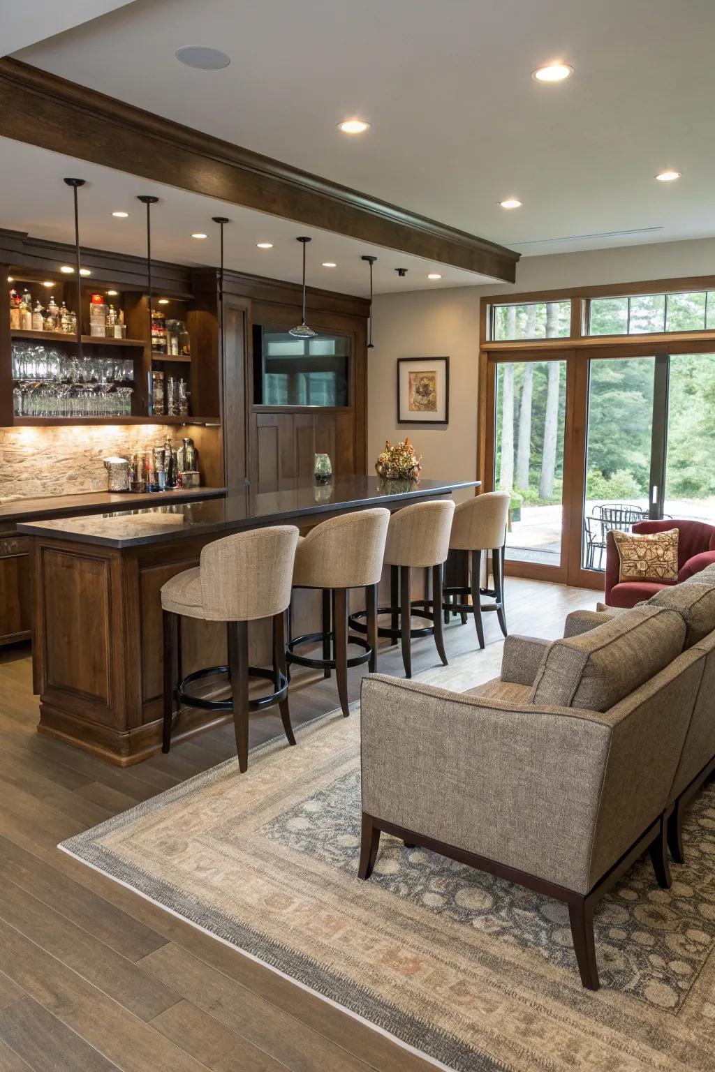 Versatile seating accommodates any event.