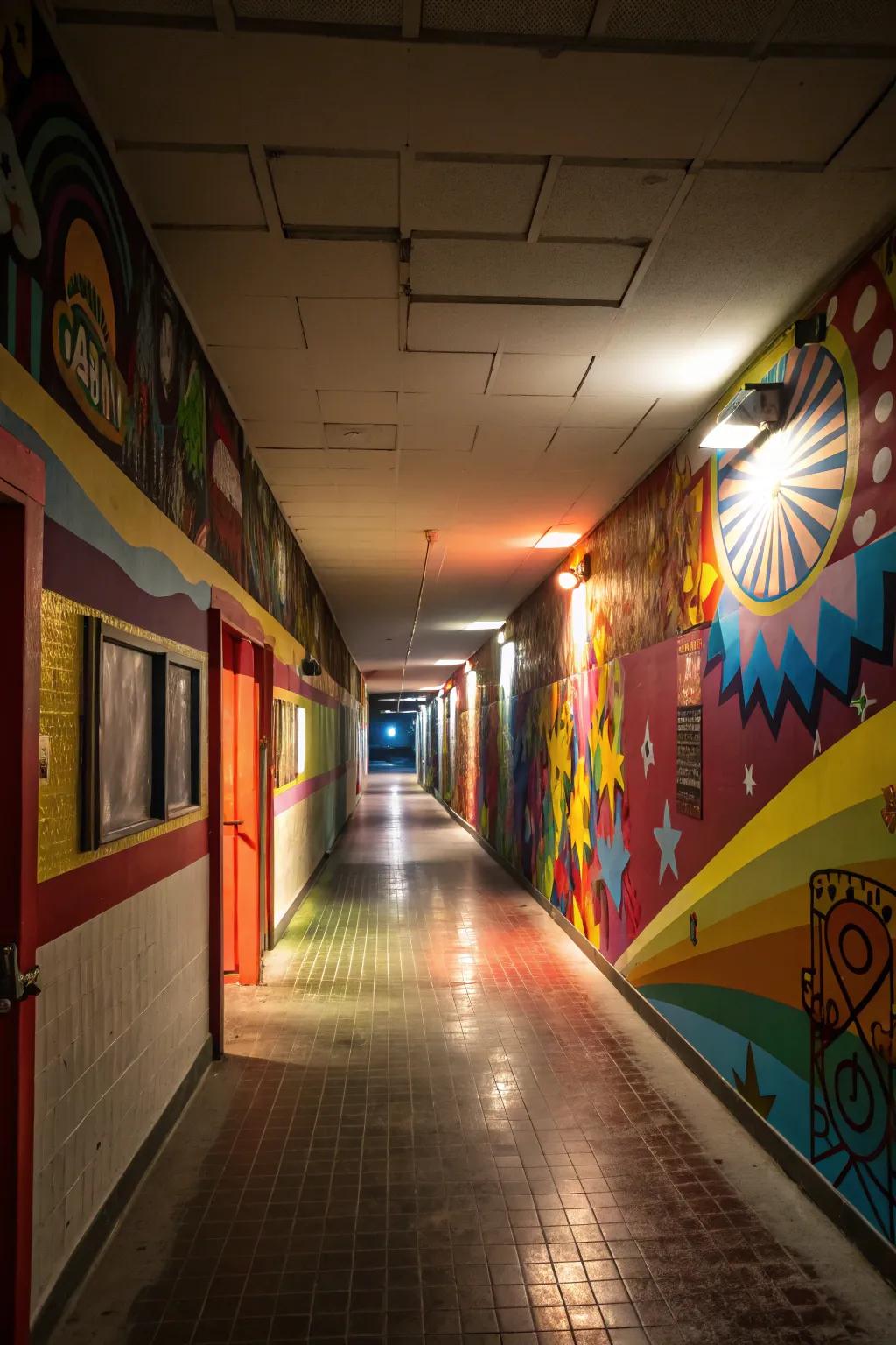 Strategic illumination has the ability to enhance the mood of your hallway.