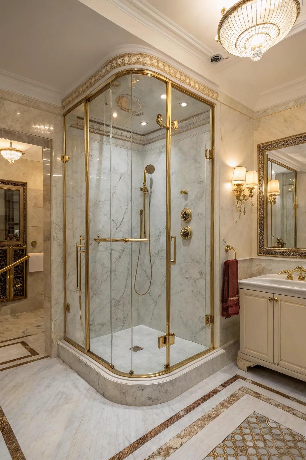 Make a statement with lavish endings.