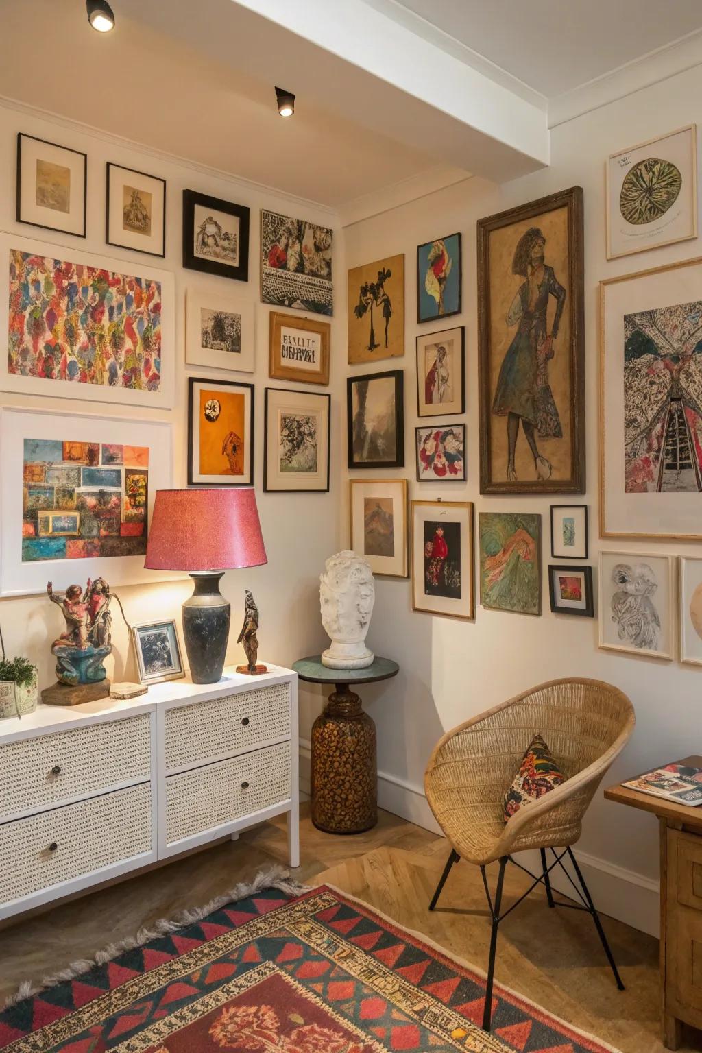 Artwork introduces a personal and singular element to your abode.