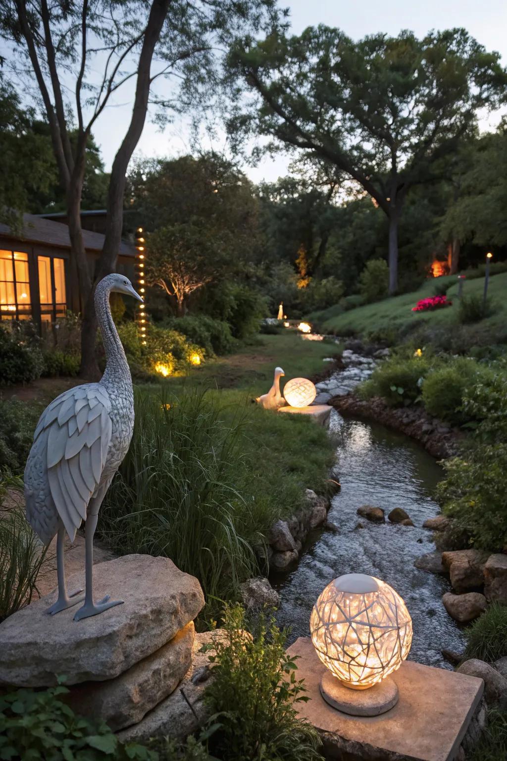 Artistic components impart a singular panache and individual signature to your landscape.