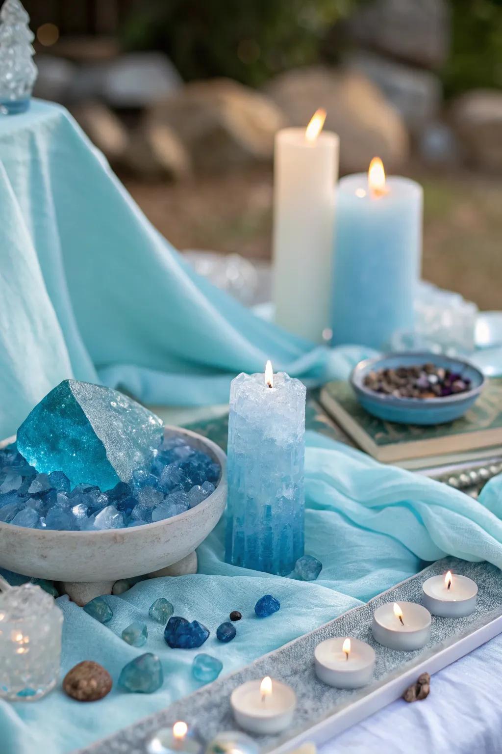 A themed altar effectively focuses intentions.