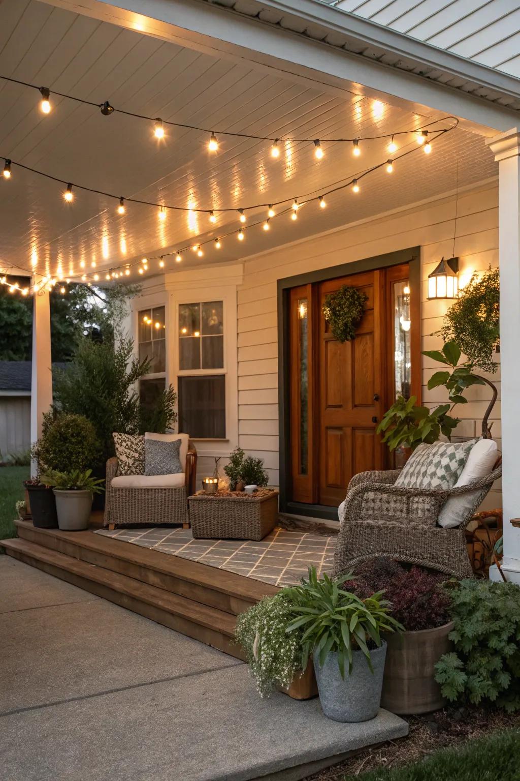 Rope lighting fabricates an attractive vibe on your outdoor area.