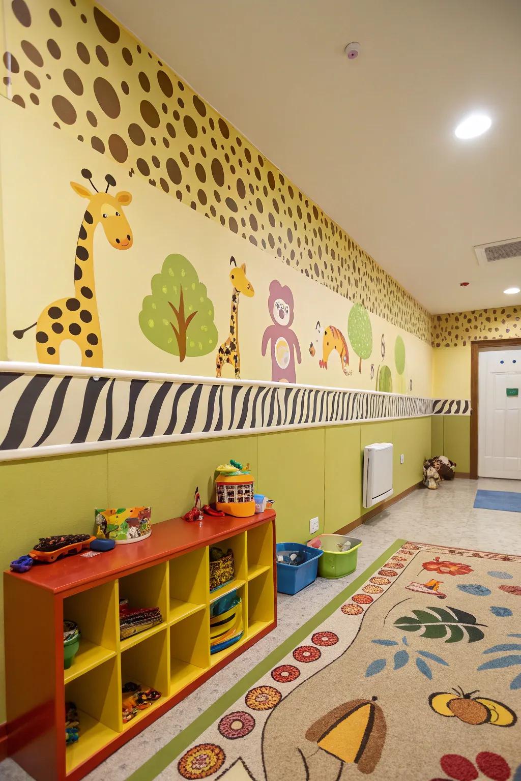 Fauna motifs contribute a fun and energetic vibe to any chamber.