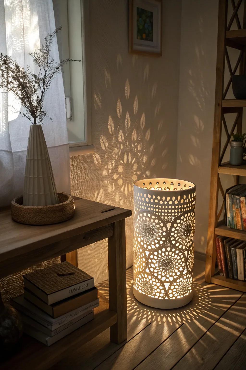 Ceramic lamps introduce a magical glow to your space.