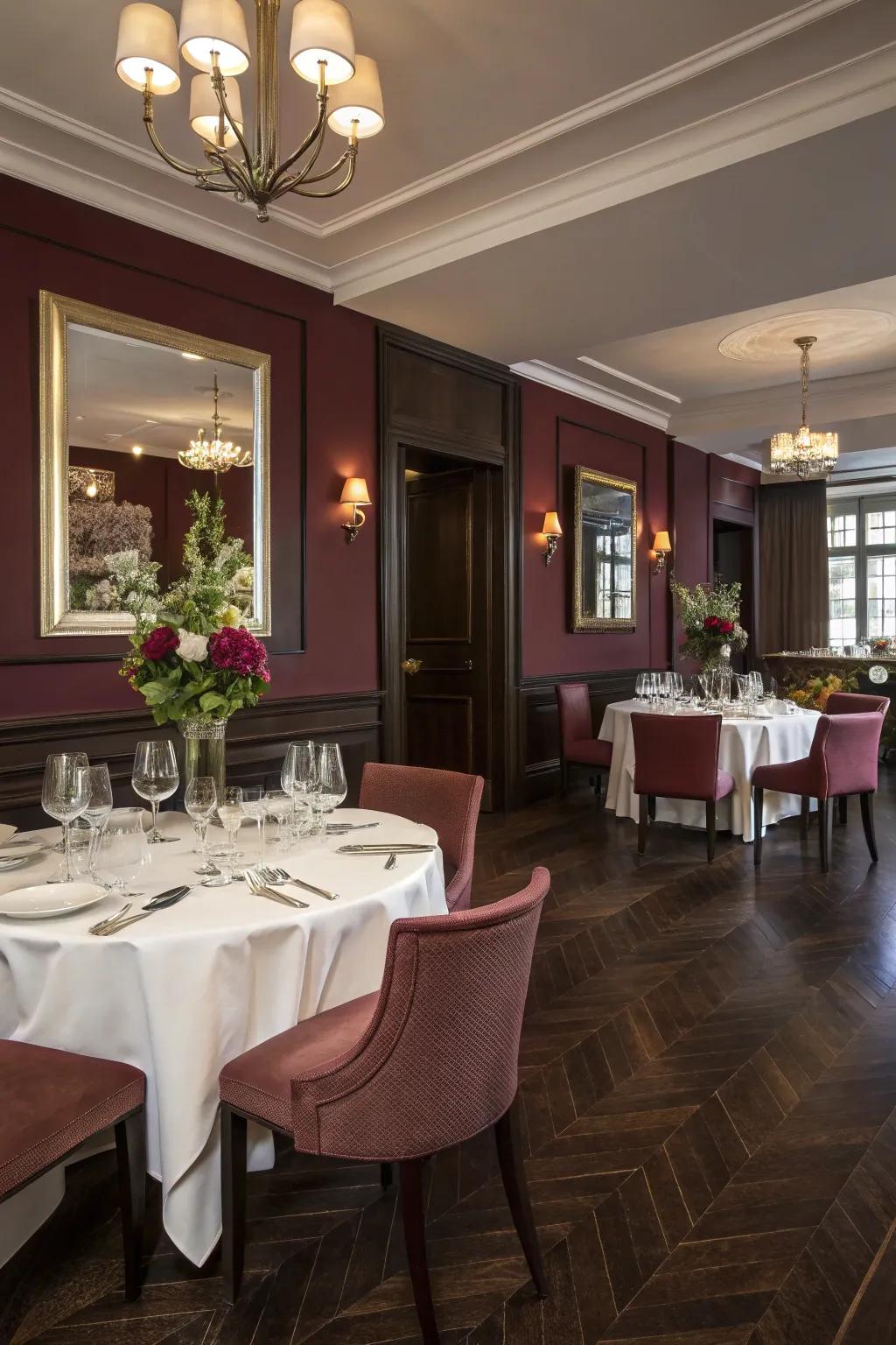 Red walls add richness and warmth to any room.