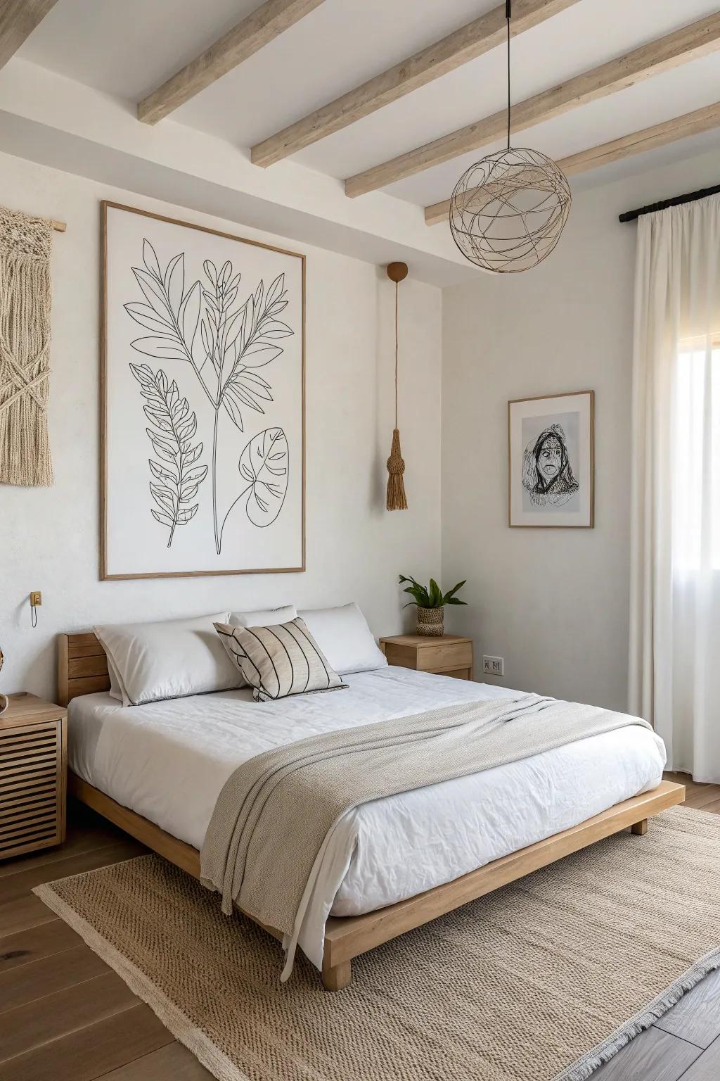 Minimalist designs create a serene and contemporary atmosphere.