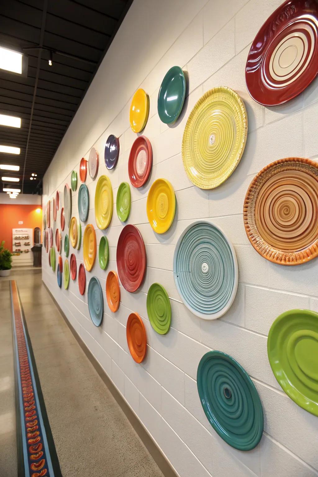 Spiral patterns add movement and energy to the decorating.