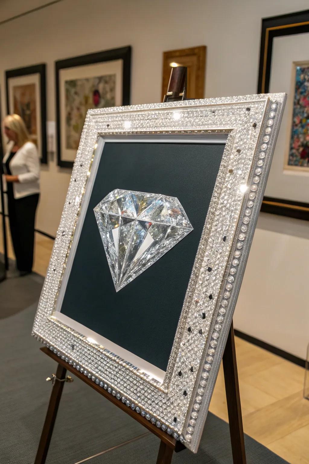 Personalize with a custom-patterned frame.