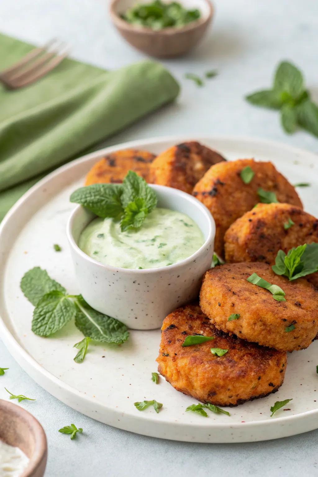 Amazing sweet potato tikki is a healthier snack.