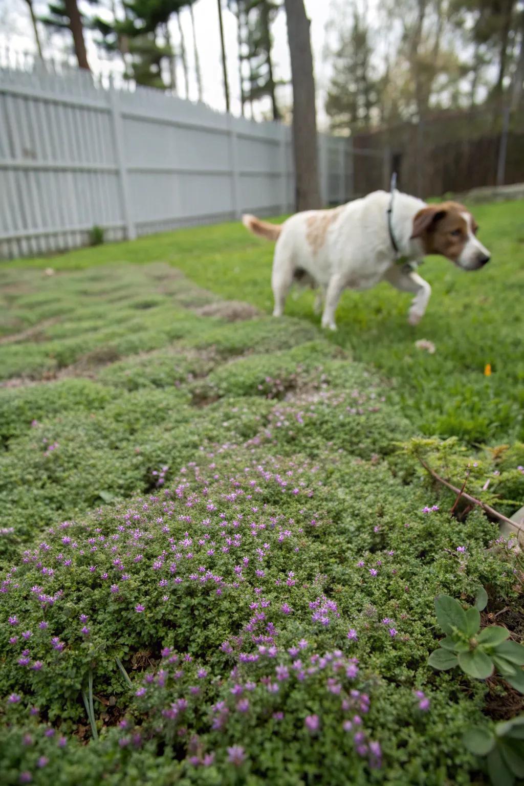 Inherent ground covers provide beauty and durability.