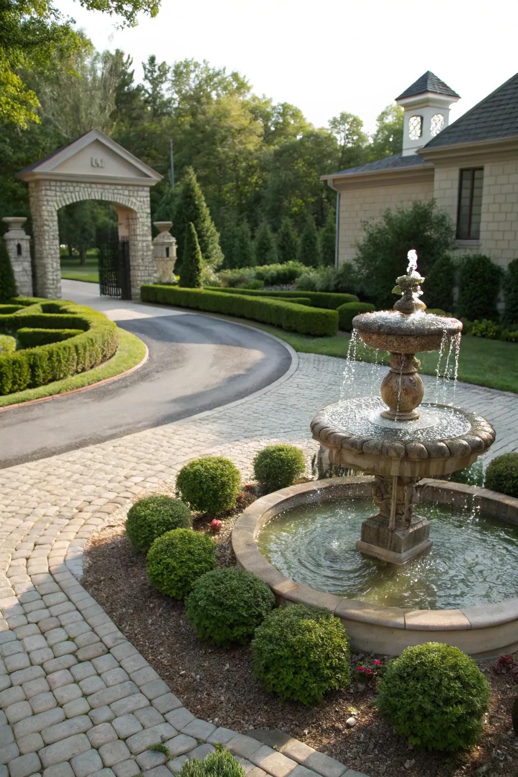 Aquatic compositions contribute to a tranquil and tasteful environment to your entry.