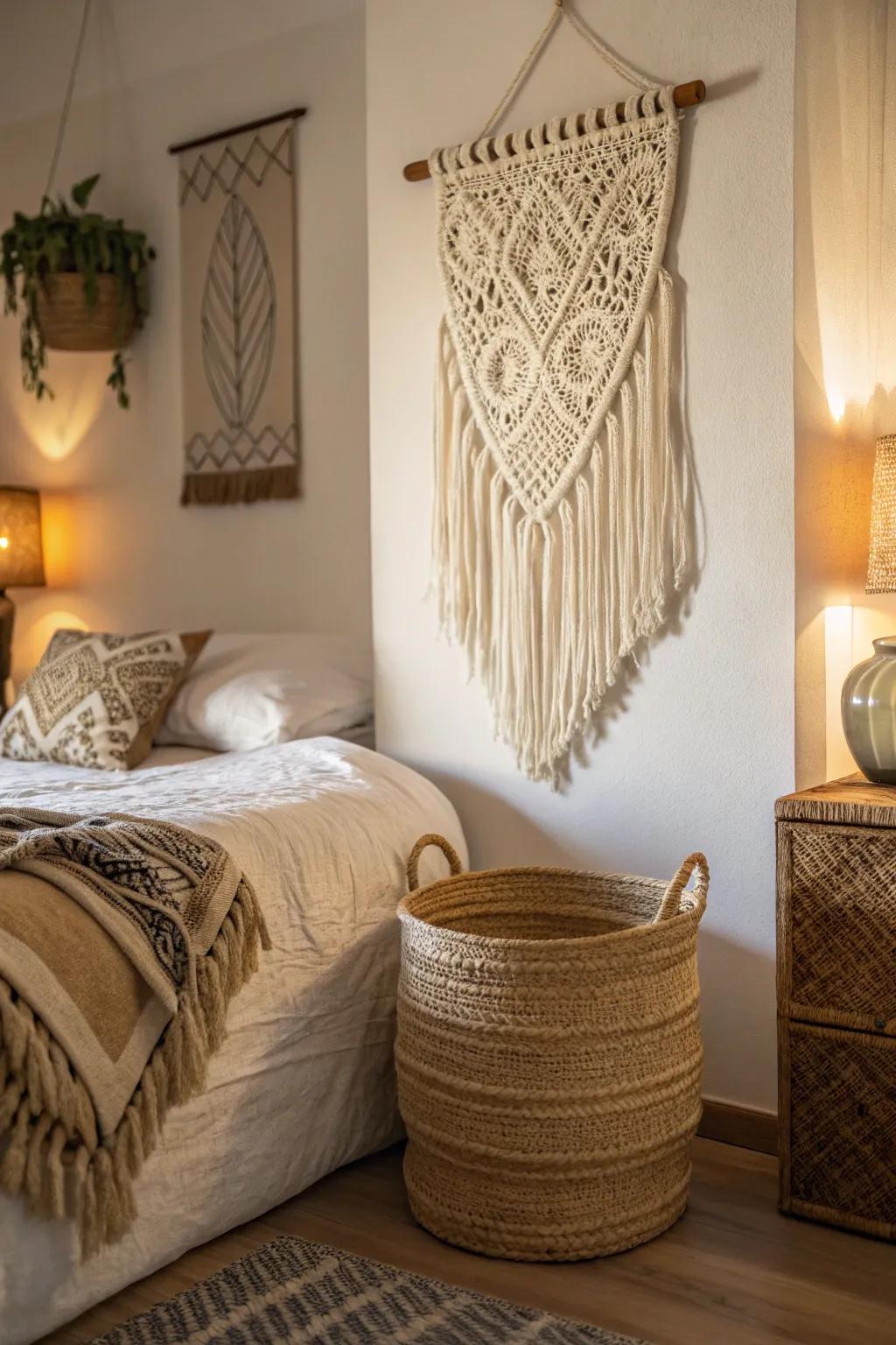Unique surfaces infuse visual interest and complement the down-to-earth theme.