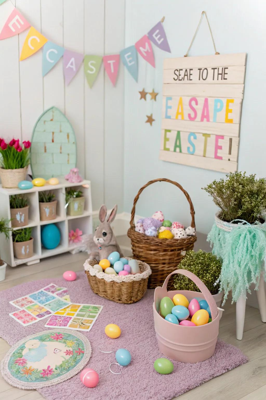 Indulge in an adventurous Easter through a themed evacuation chamber.