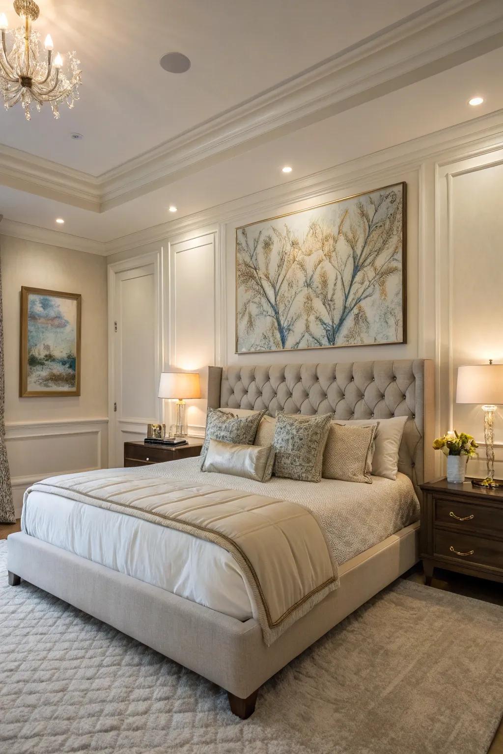 Striking art adds personality and focus.