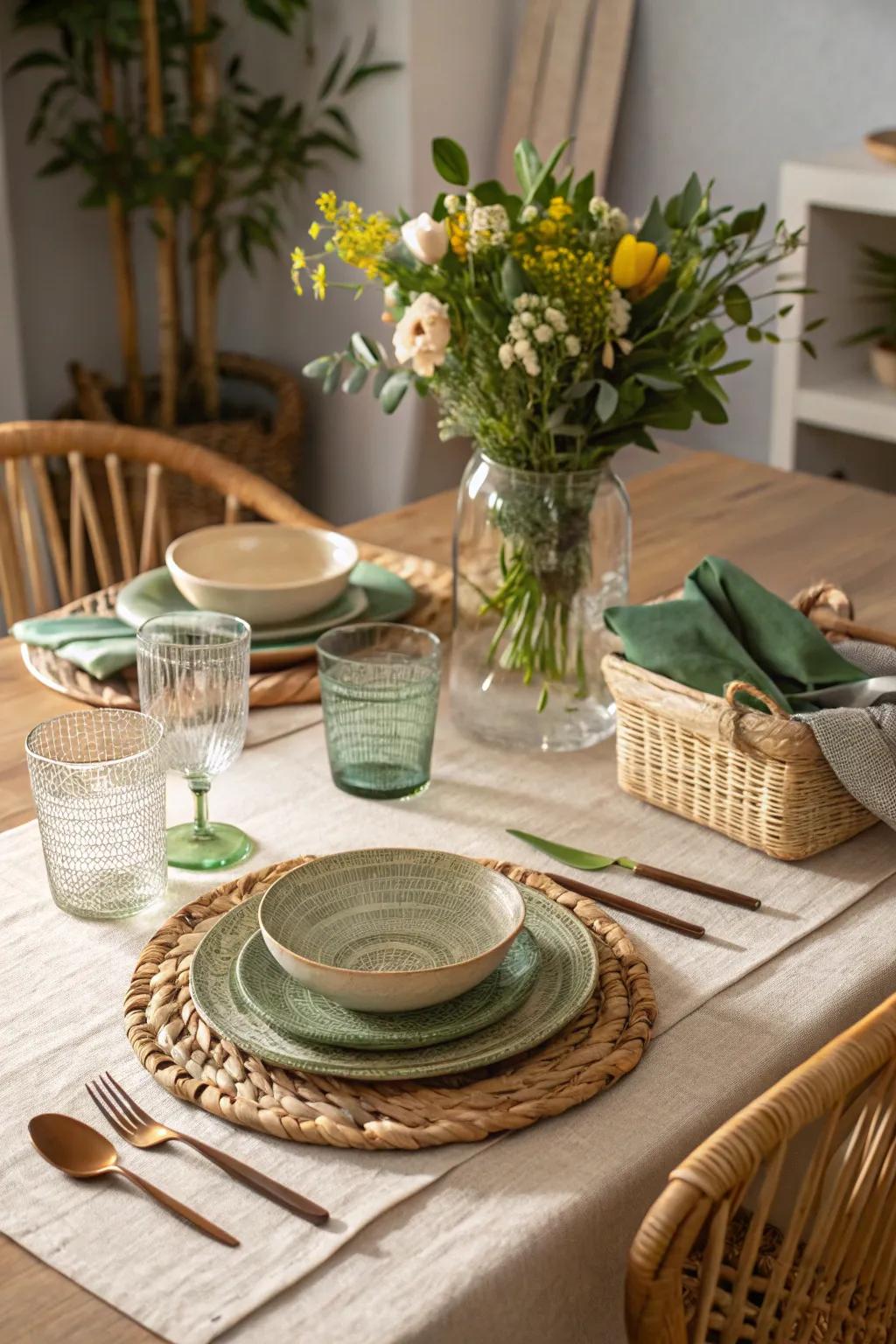 Eco-friendly touches bring flair while protecting the planet.