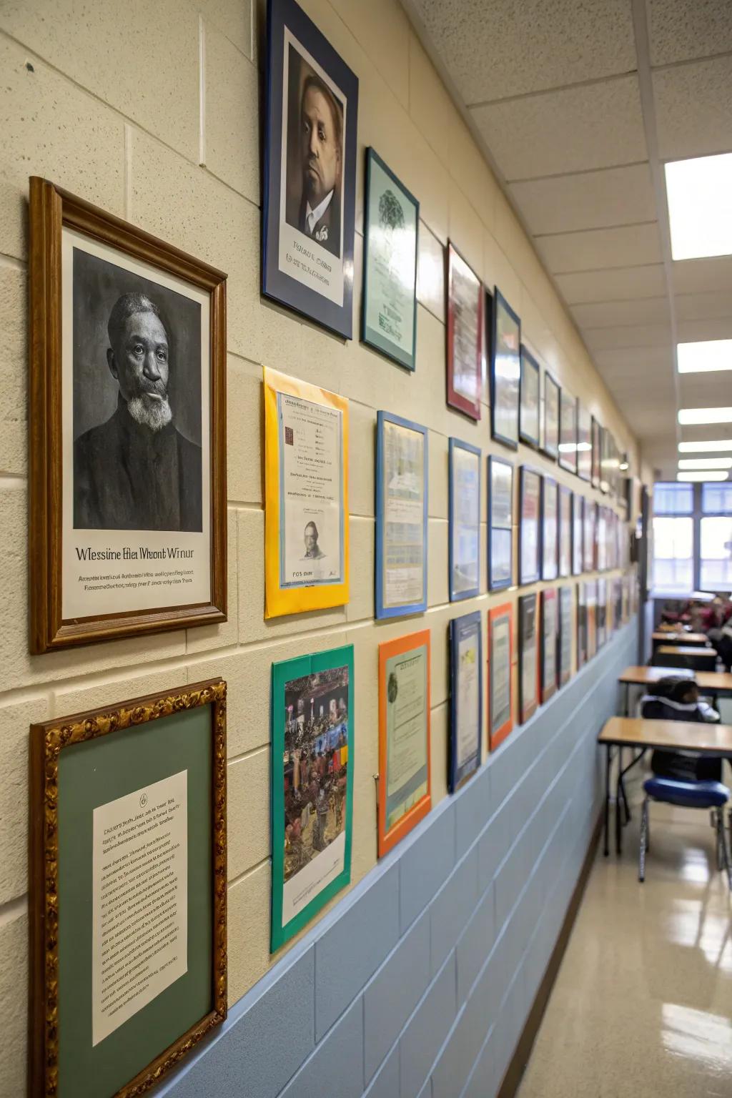 A stylish reading gallery wall celebrating great authors