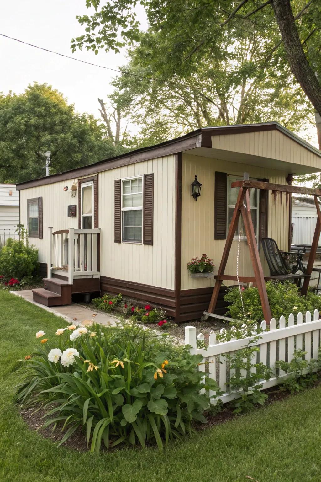 Cream engenders a cozy and inviting ambiance.