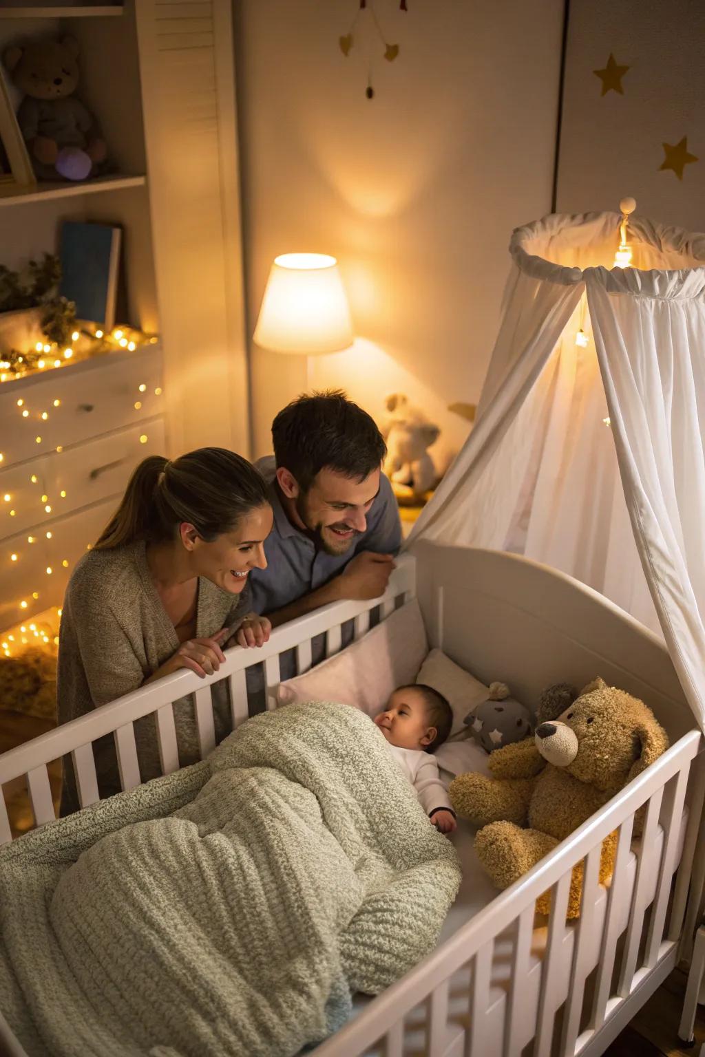 Conclude the day with affection and warmth.