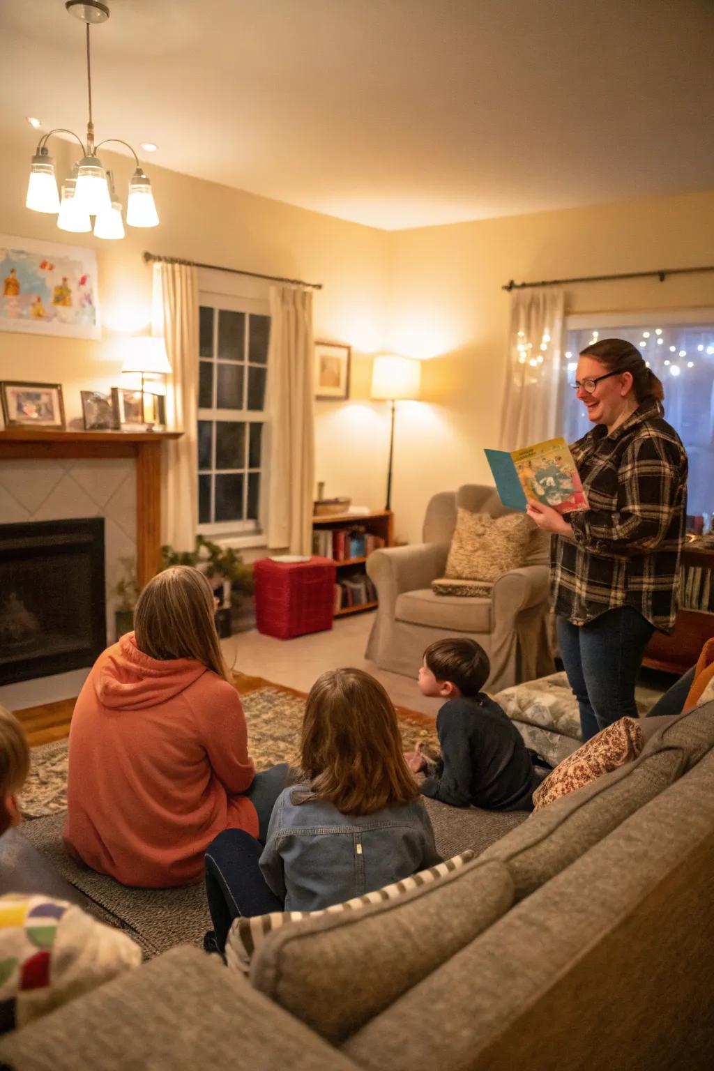 An enchanting legend narrating evening showcasing beguiling narratives.