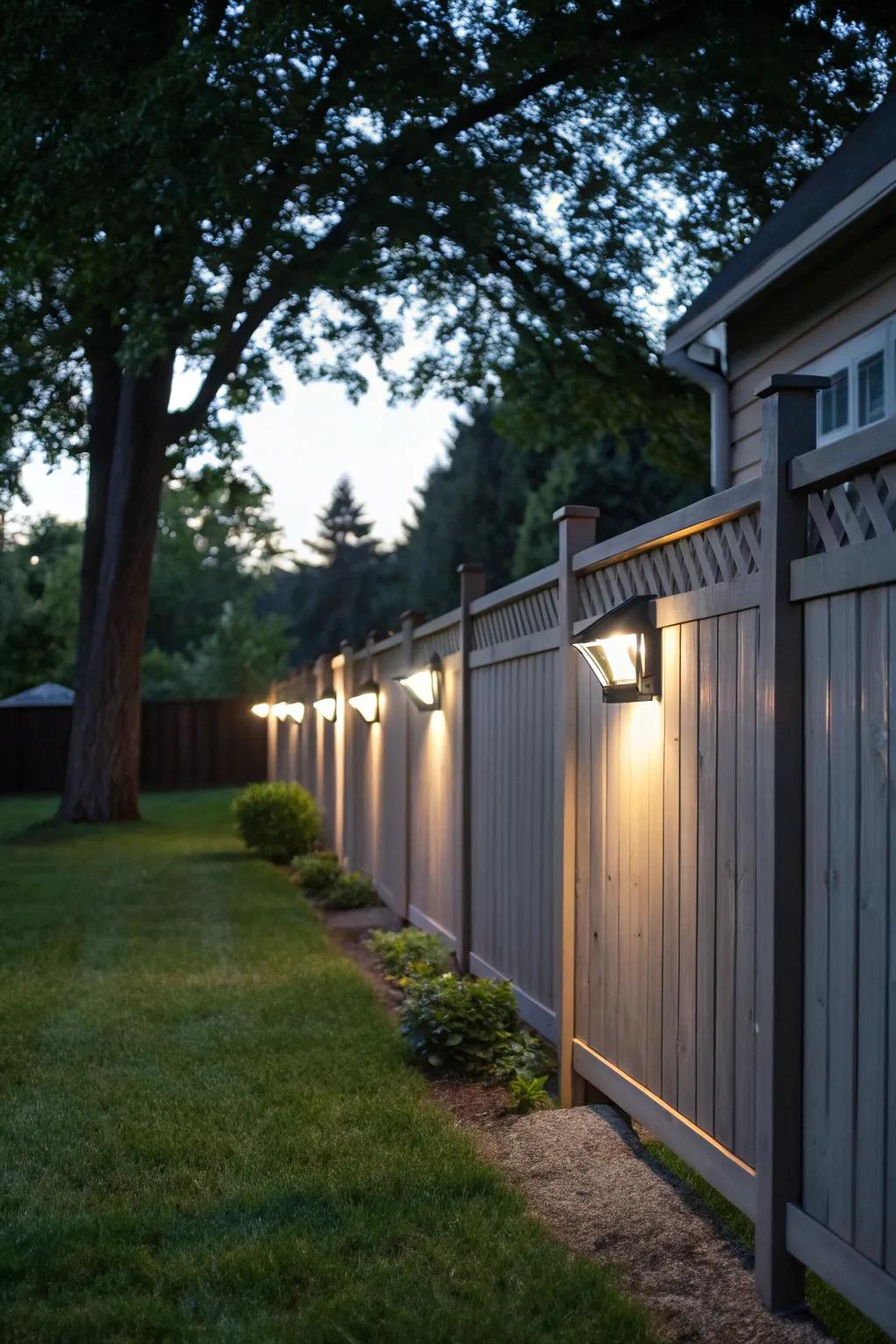 Movement sensors add a dynamic and secure lighting solution.