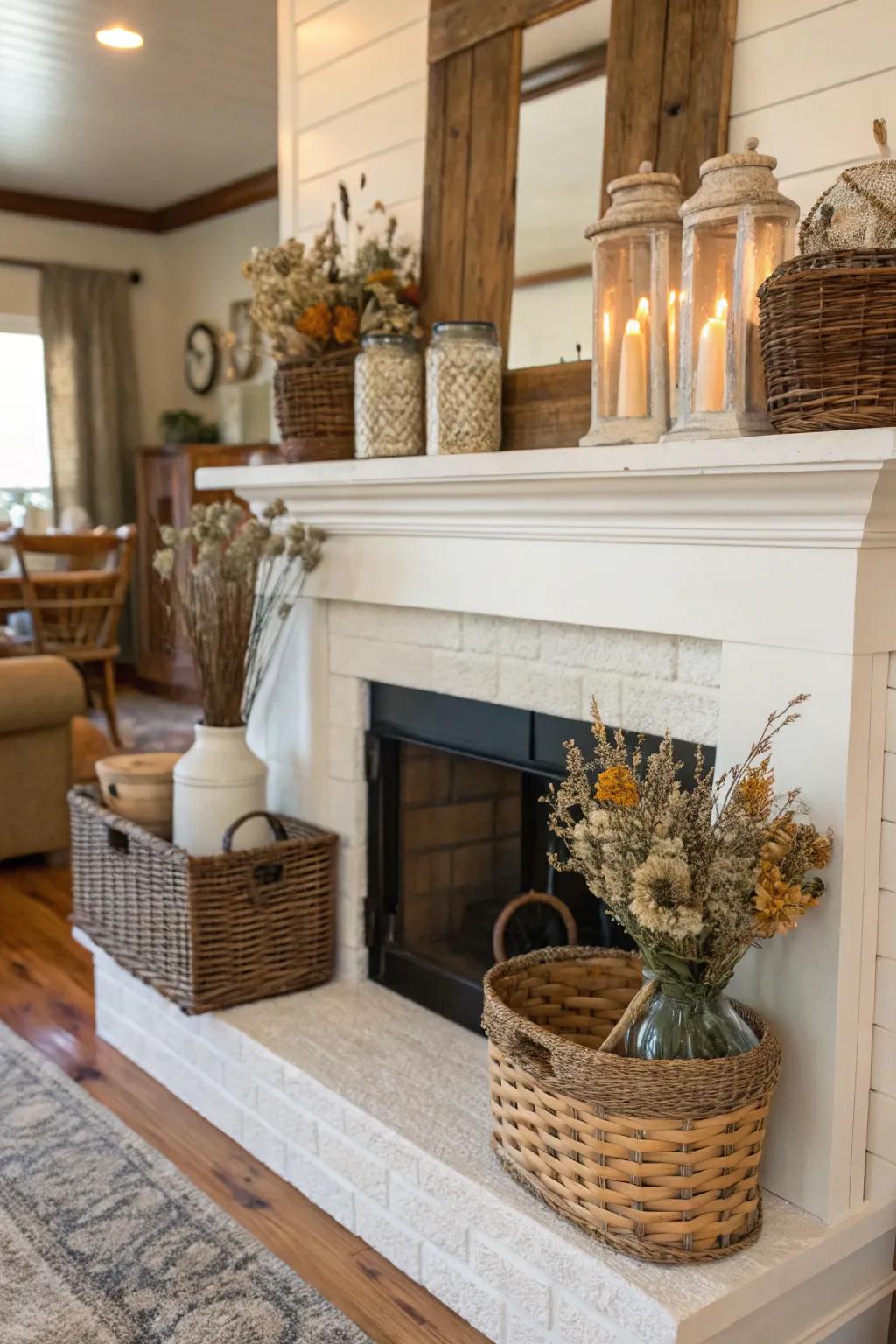 Grange flair with snug, country elements.