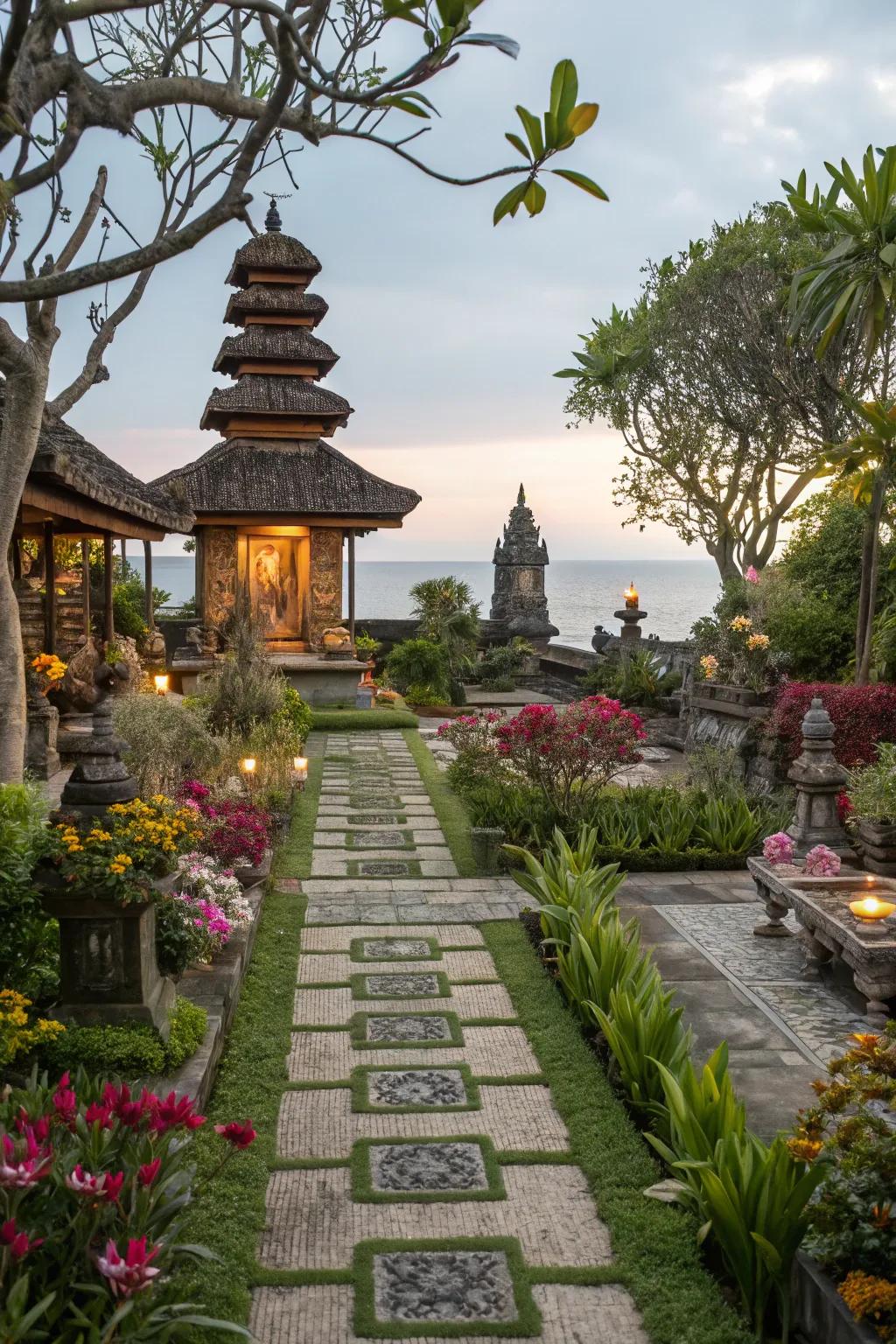 A culturally themed garden that celebrates heritage and beauty.