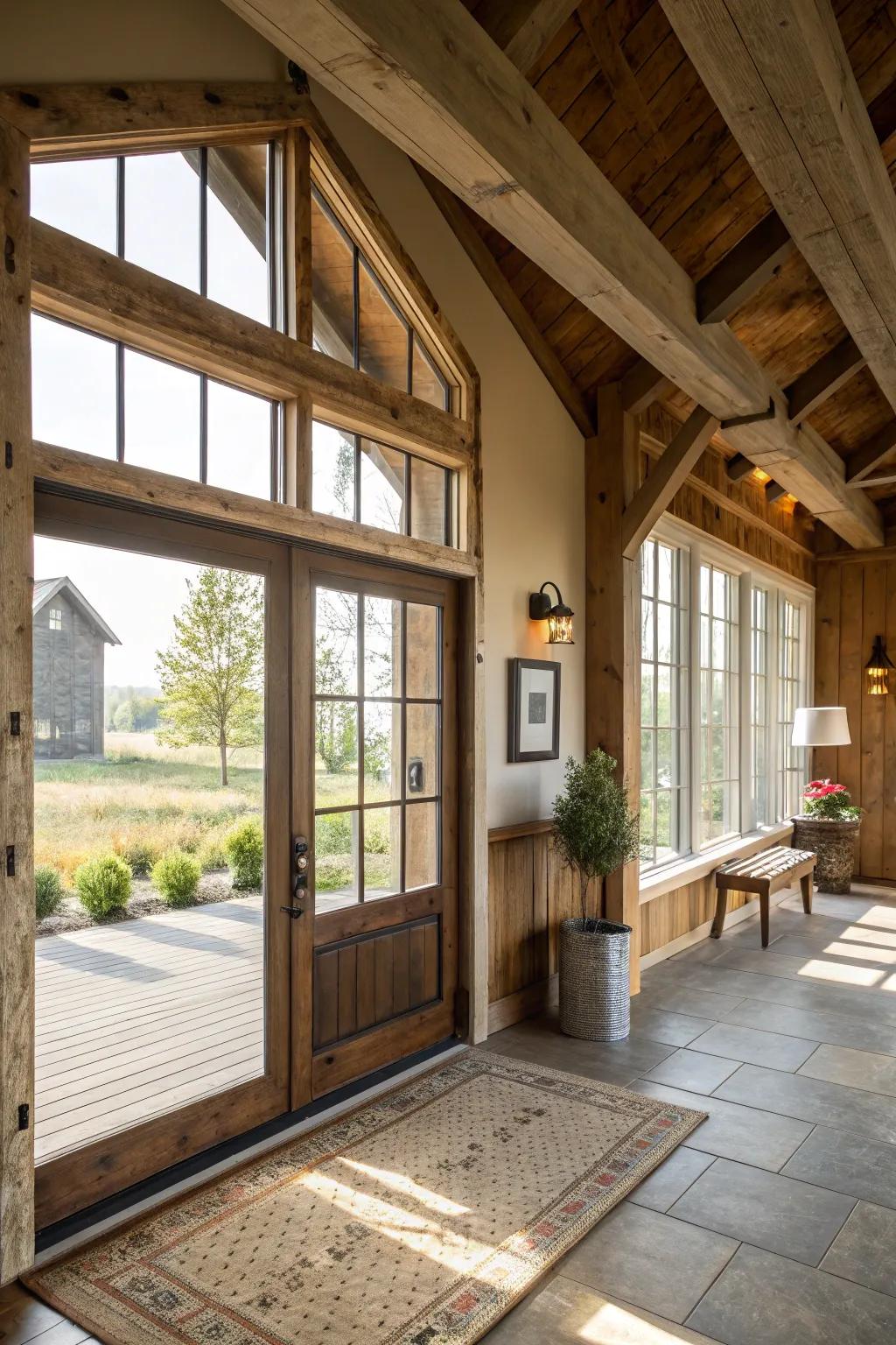 Organic illumination creates an open, airy sensation.