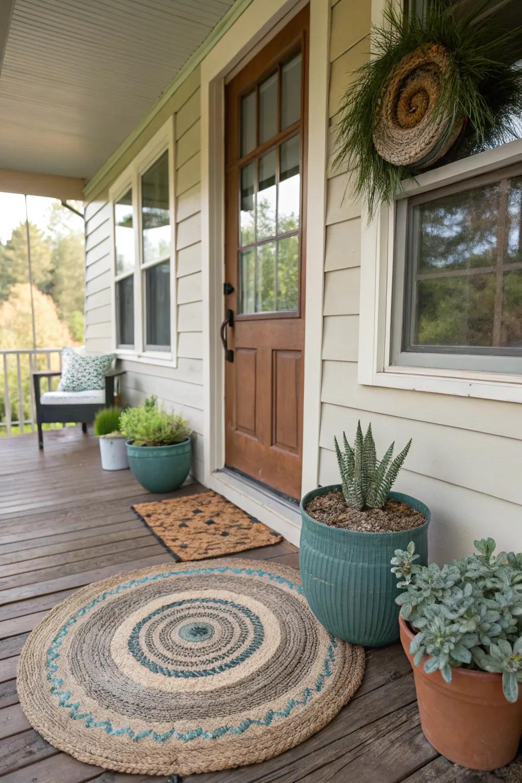 Eco-friendly rugs combine style with sustainability.