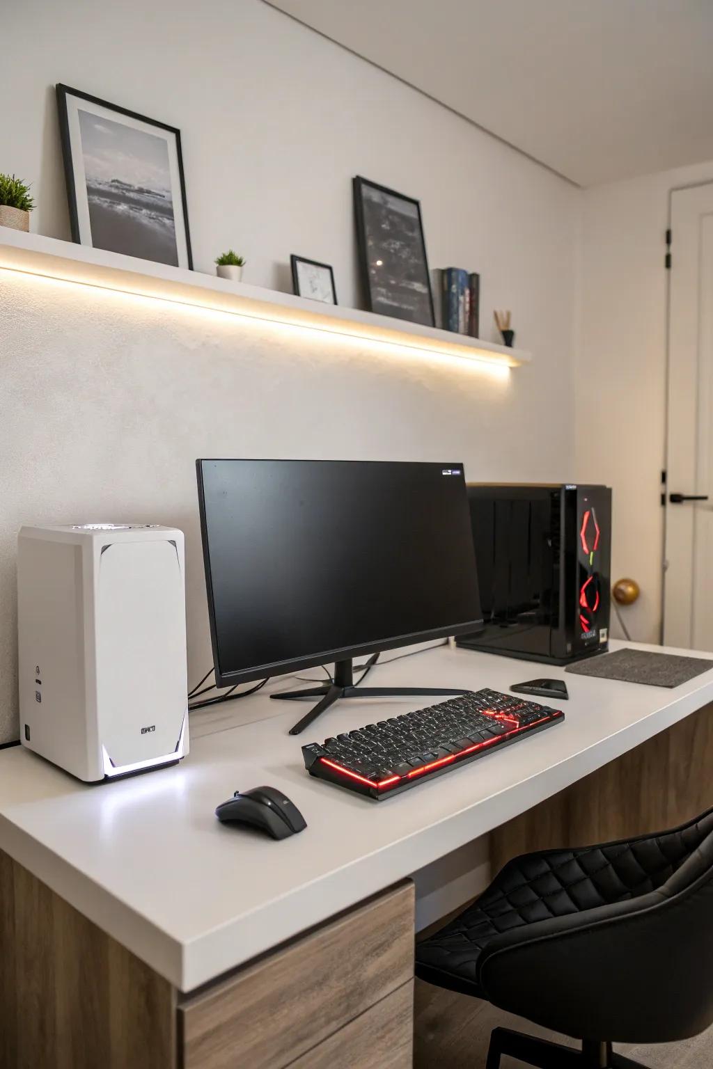 Spotlight what's important with a minimalist setup.
