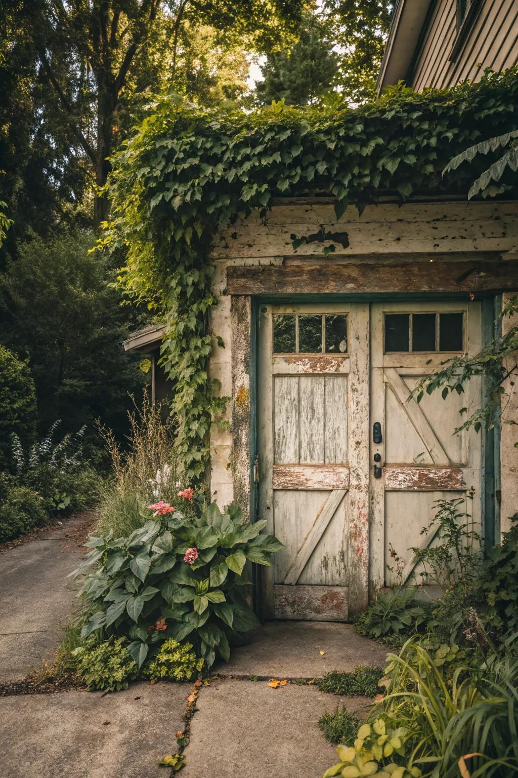 An old finish gives country charm and character.