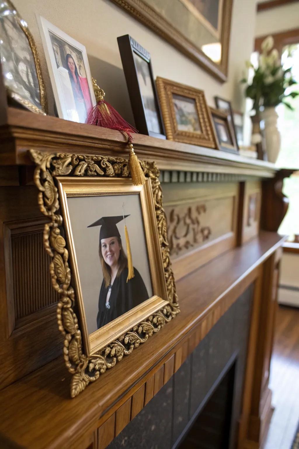 Vintage frames add class and memory to any setting.