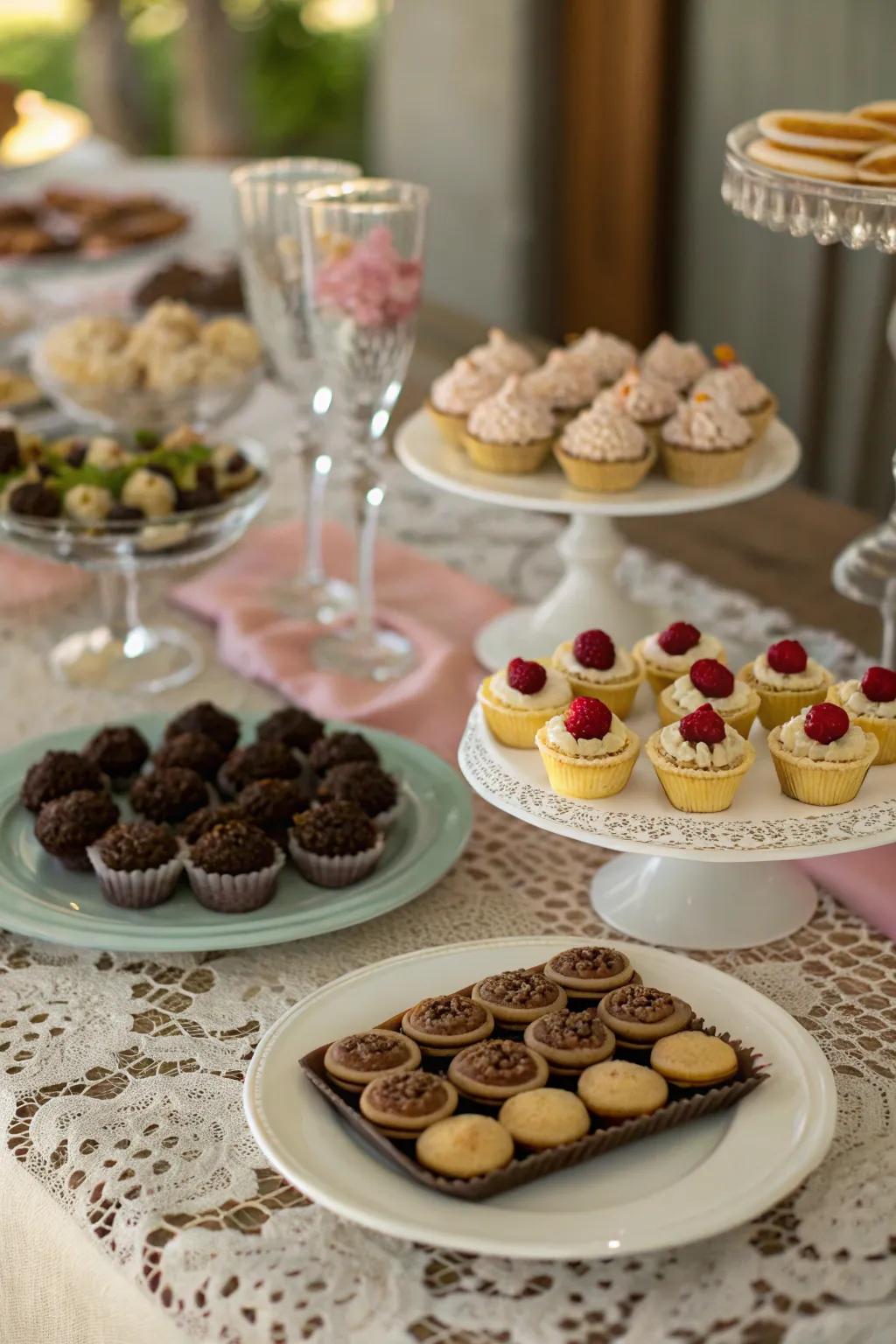 A scrumptious dessert grazing display to end the feast.